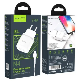Cargador hoco lightning n4 2.4A  para iphone