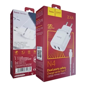 Cargador Hoco tipo C n4 2.4A Android